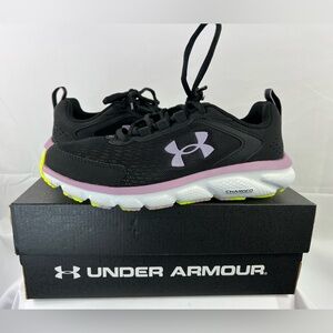 Under Armour Black and Lavender Athletic Shoes